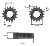 Pinion bendix Briggs&amp;Stratton
