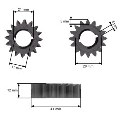 Pinion bendix Briggs&amp;Stratton