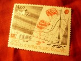 Serie 1 valoare Terre Australe et Antarctique Francaise 1986 - Aviatie
