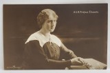 A.S.R. PRINTESA ELISAVETA IN ROCHIE CU GULER ALB , FOTOGRAF F. MANDY , CARTE POSTALA INTERBELICA