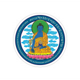 Abtibild sticker cu Buddha medicinei albastra cu floare de lotus &amp;#8211; mic
