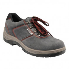 Pantofi de lucru din piele de bovina Yato Parena YT-80575, marimea 42, cat. S1P, gri Mania Tools foto