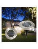 Lampa Solara estetica Exterioara de Gradina cu 16 LED-uri cu suport scurt, AVEX