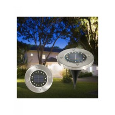 Lampa Solara estetica Exterioara de Gradina cu 16 LED-uri cu suport scurt