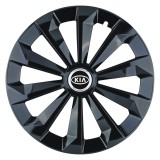 Set 4 Capace Roti 16 inchi (R16) Fame Negru, Compatibile Cu Kia