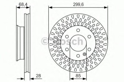 Disc frana MERCEDES SPRINTER 4,6-t platou / sasiu (906) (2006 - 2016) BOSCH 0 986 479 R78 foto