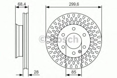 Disc frana MERCEDES SPRINTER 3-t bus (906) (2006 - 2016) BOSCH 0 986 479 R78 foto