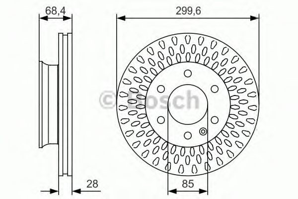 Disc frana MERCEDES SPRINTER 4,6-t platou / sasiu (906) (2006 - 2016) BOSCH 0 986 479 R78