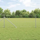 Cumpara ieftin Gard de c&acirc;mp 0.8x25 m din oțel galvanizat