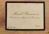 Carte de vizita Marcel Romanescu