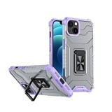 Husa de protectie flippy compatibila cu apple iphone 13 acrylic armor cu suport mov