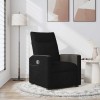 VidaXL Fotoliu rabatabil, negru, material textil