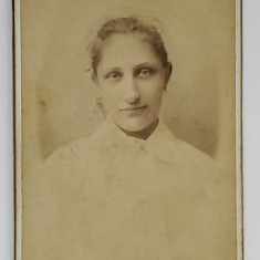 STUDIO WYSOCKI , KIEV , PORTRET DE TANARA , FOTOGRAFIE TIP C.D.V , DATATA 1897