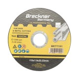 Disc de taiere inox T41 115x1.0x22 mm pentru flex, Breckner Germany