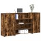vidaXL Birou de recepție stejar afumat 200x50x103,5 cm lemn prelucrat 3324182