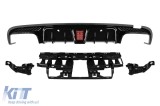 Difuzor tip Brabus potrivit pentru bara spate A Design pe Mercedes C-Class W205 2013-2019 -oo--oo- Performance AutoTuning