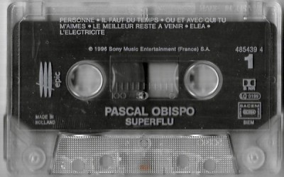 Pascal Obispo - Superflu, Caseta audio foto