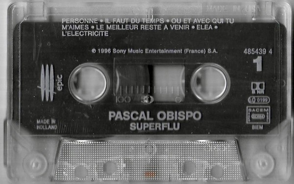 Pascal Obispo - Superflu, Caseta audio