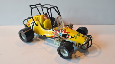 Jucarie veche de colectie, masinuta curse din tabla litografiata, plastic: Hobby Sprint Car, VEB Presto DDR, RDG, anii &amp;#039;70 foto