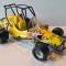 Jucarie veche de colectie, masinuta curse din tabla litografiata, plastic: Hobby Sprint Car, VEB Presto DDR, RDG, anii &#039;70