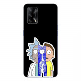 Husa compatibila cu Oppo A74 4G Silicon Gel Tpu Model Rick And Morty Connected