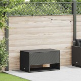 VidaXL Cutie de perne de exterior Negru 100x55x55,5 cm Poly Rattan