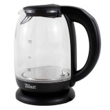 Fierbator electric sticla Zilan cu iluminare LED, temperatura controlata, 1.7l, 2200W / ZLN 3956