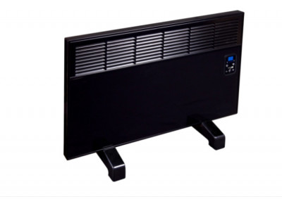 Convector de perete sau pardoseala iVigo EPK 1000 W Black Glass foto