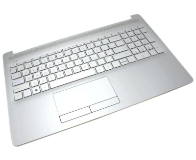 Tastatura HP Argintiu 15-da0175nq argintie cu Palmrest foto