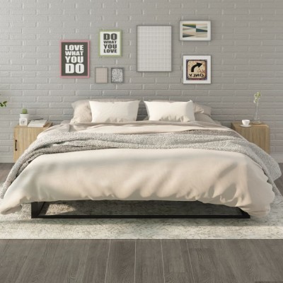 vidaXL Noptiere, 2 buc., stejar sonoma, lemn prelucrat 812067 foto