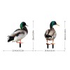 Set 2 decoratiuni de gradina, flippy, model rata, fata-verso, multicolor