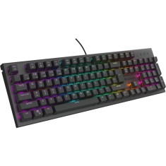 Tastatura gaming mecanica cu fir Genesis Thor 303, iluminare RGB, switch Tactile, switch model Outemu Brown, numar taste 104, 11 butoane multimedia, l