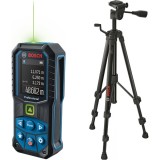 Bosch GLM 50-25 G + BT 150 - Telemetru laser 50 m 10 valori memorate + Trepied 550-1570 mm 1/4 inch
