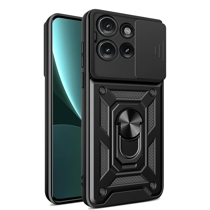 Husa Motorola Edge 50 protectie camera Techsuit CamShield Series, negru