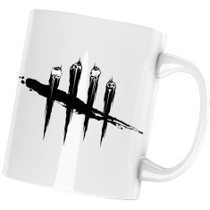 Cana alba personalizata "Dead by Daylight Logo Horror Game", INOVATIX&reg;. 330ml