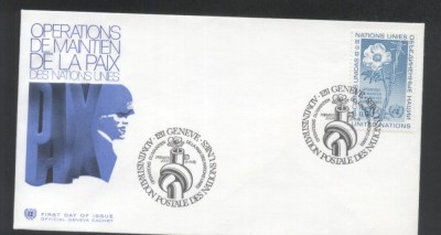 UN Geneva 1975 Peace operations Mi.54 FDC UN.119 foto
