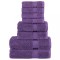 Set de prosoape premium SOLUND, 8 piese, violet, 600 g/m&sup2;