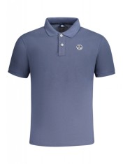 Tricou polo barbati, cu mini logo brodat, Regular fit, Albastru, S foto