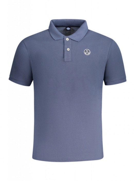 Tricou polo barbati, cu mini logo brodat, Regular fit, Albastru, S