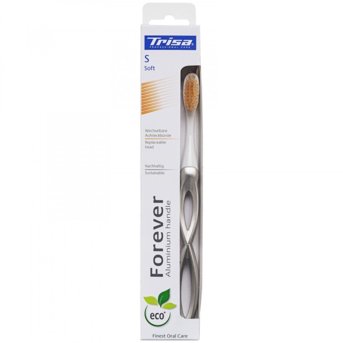 Periuta de dinti manuala cu cap inerschimbabil Trisa Forever Soft - NOU