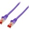 Cablu patch S/FTP Cat6 violet 1m
