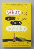 WHAT NOT TO DO IF YOU TURN INVISIBLE by ROSS WELFORD , 2017