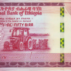 Bancnota Etiopia 50 Birr 2020 - PNew UNC ( serie noua redesenata )