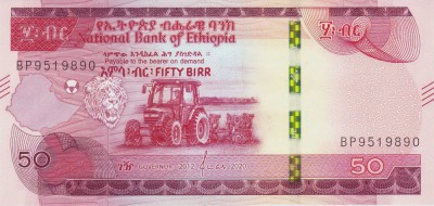 Bancnota Etiopia 50 Birr 2020 - PNew UNC ( serie noua redesenata ) foto