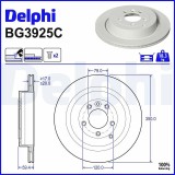 Disc frana Land Rover Discovery III, Discovery IV, Range Rover Sport I Motor 2.7 D 4x4, 2.7 TD 4x4, 3.0 4x4, 3.0 D 4x4, 3.0 SDV6 4x4, 3.0 TD 4x4,