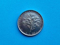 50 Lire 1970 Vatican-AUNC-Rar foto