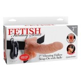 7 Inch Strapon Vibrator Barbati Hollow (DB)#