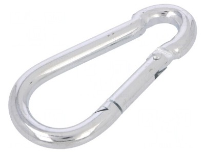 Carabină Oțel Zincat 80mm 8mm pentru Cabluri foto