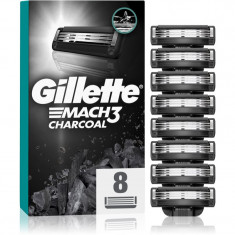 Gillette Mach3 Charcoal rezerva Lama 8 buc