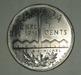 CY - Jeton comemorativ, replica a "The Big Nickel" (9 m Diametru), piesa centrala din Sudbury Ontario "Numismatic Park" / Aluminiu D: 38 mm 6 g Stare!